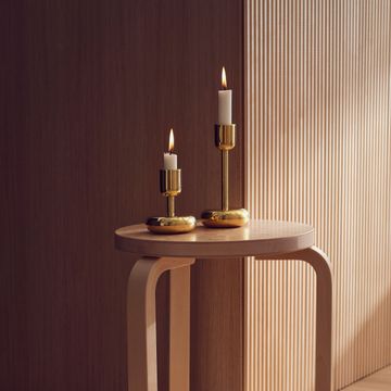 Nappula candleholder 107mm brass by Iittala - view 3