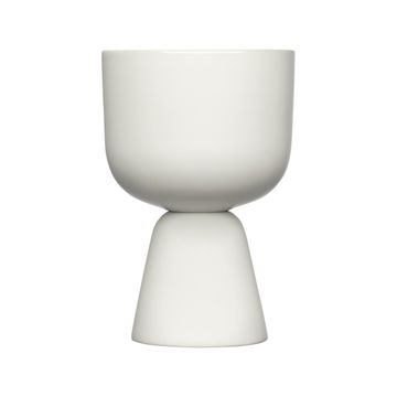 Nappula plant pot 190x125mm white by Iittala