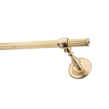 Brera Accademia – fluted brass curtain rod by Il Bronzetto