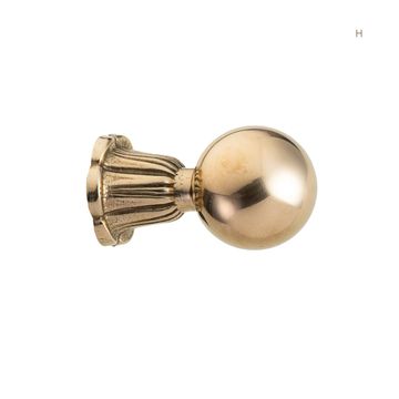 Brera Basilica - brass curtain rod finials by Il Bronzetto