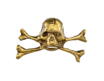 Frankenstein Jack – skull brass knob by Il Bronzetto