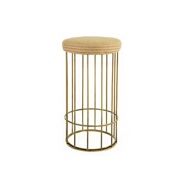 Cage bar stool by Il Bronzetto