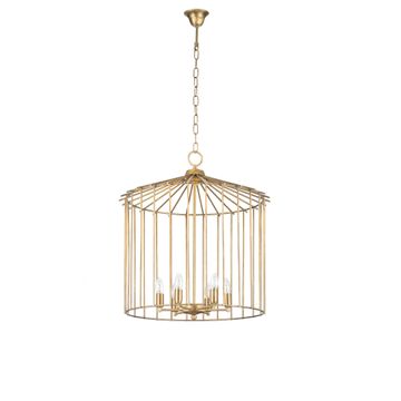 Cage chandelier by Il Bronzetto