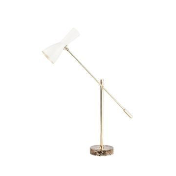 Wormhole - table lamp with jointed arm by Il Bronzetto