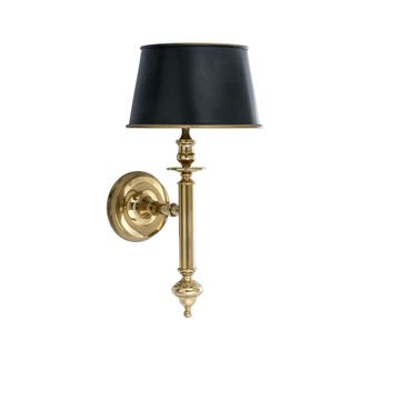 Novecento Lumen wall light with aluminum lampshade by Il Bronzetto