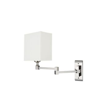 Novecento Jane wall light with jointed square arm by Il Bronzetto
