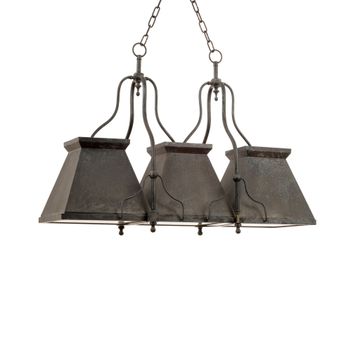 Urban - three lights billiard chandelier by Il Bronzetto