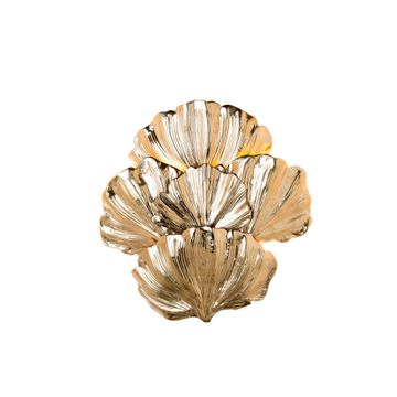 Ginkgo biloba medium wall light by Il Bronzetto