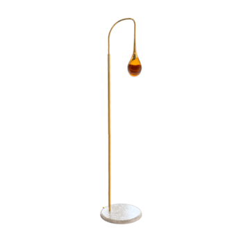 Perpetua floor lamp with colored glass by Il Bronzetto