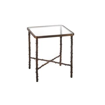 Rosa canina square table by Il Bronzetto