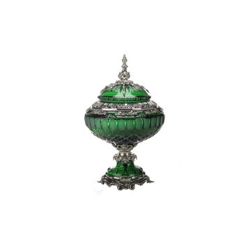Reggia Savoia green potiche by Il Bronzetto