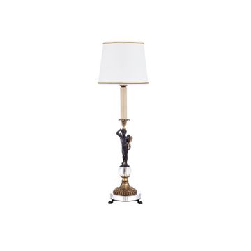 Mytho bronze cherub table lamp by Il Bronzetto