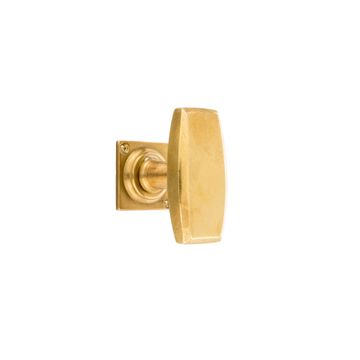 Geometria Porta Volta – brass window handle by Il Bronzetto