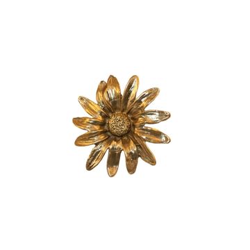 Flora Daisy – flower brass knob by Il Bronzetto