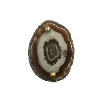 Flora Agata - agata brass knob by Il Bronzetto