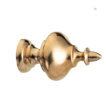 Novecento Via Barberini - brass curtain rod finials by Il Bronzetto
