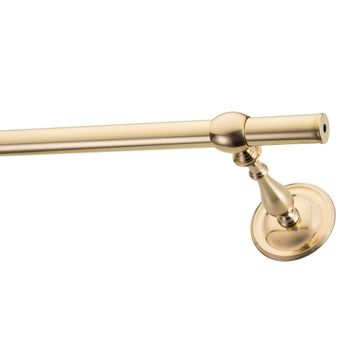 Novecento Via Condotti – smooth brass curtain rod by Il Bronzetto