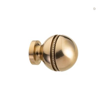 Novecento Via Veneto - brass curtain rod finials by Il Bronzetto