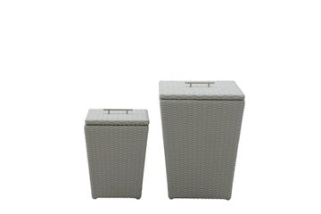 Covered patio basket (set of 2) Oxy - Accessories by Il Giardino di Legno