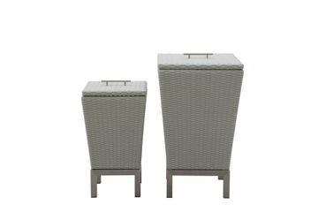 Covered patio basket (set of 2) Oxy - Accessories by Il Giardino di Legno