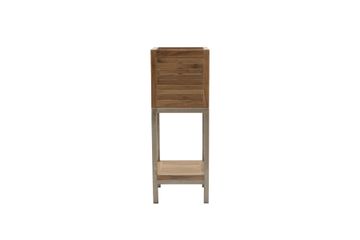 Raised plant pot holder with shelf Twin - Accessories by Il Giardino di Legno