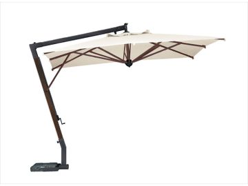 Rectangular wooden cantilever parasol 300x400cm Parà - Ombrelloni by Il Giardino di Legno