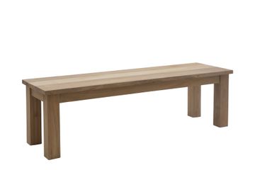 Backless garden bench Ratio by Il Giardino di Legno