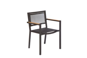 Stackable dining armchair - Lui & Lei by Il Giardino di Legno