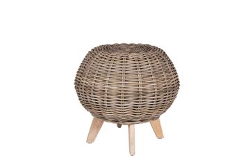 Tara Rattan Stool by Il Giardino di Legno