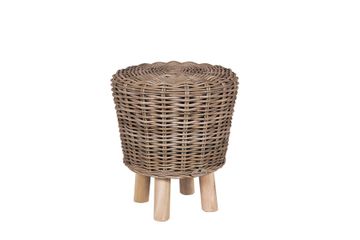 Tara Rattan Stool by Il Giardino di Legno
