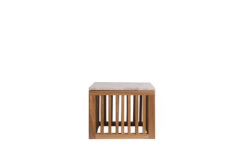 Marble top square side table Code by Il Giardino di Legno