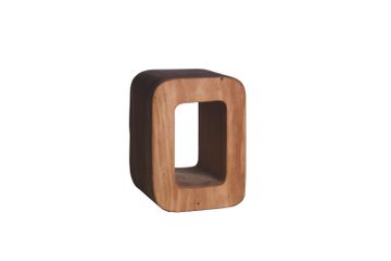 Side table letter O / Stool Suar by Il Giardino di Legno