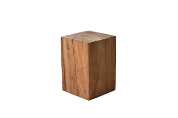 Square side table / Stool Suar by Il Giardino di Legno
