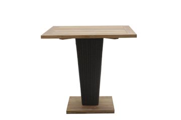Square single leg dining table Sentosa by Il Giardino di Legno