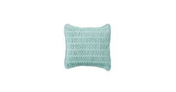 Cushion crocheted both sides - 40*40 / 45*45 - 3mm "Web" - Turquoise by Ilektras Croshade