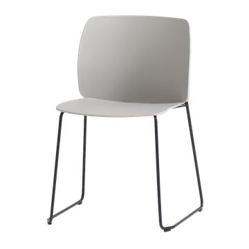 Aryn Max Chair with sled frame (polypropylene seat & back) by INCLASS