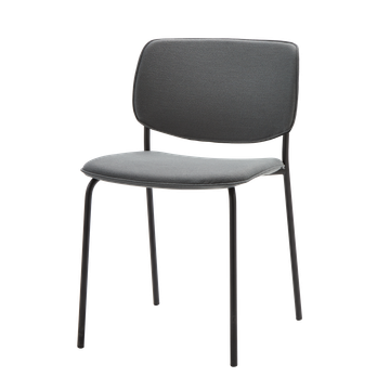 Aryn Wood Chair with 4 leg frame (upholstered seat & back) by INCLASS