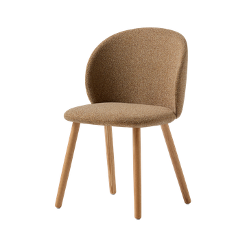 Binar 55 Chair with 4 wooden legs by INCLASS