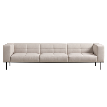 Escalas Sofa composition with wide high arms and upholstered quilted seats by INCLASS