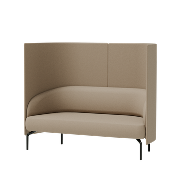 Kern KER0030 + KER1030PC Two seater sofa + Privacy screen by INCLASS