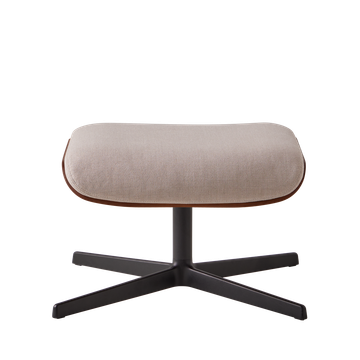 Rever Ottoman with outer shell in walnut by INCLASS