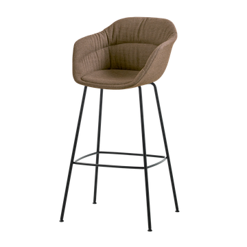 Taia High armchair with 4 leg frame (soft upholstered seat shell) by INCLASS