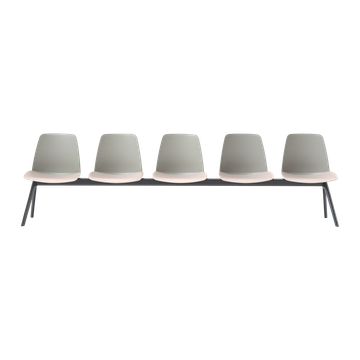 Unnia 5 seater bench frame with legs by INCLASS