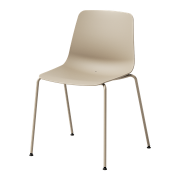 Varya Outdoor Chair with 4 leg frame in stainless steel (stackable) by INCLASS
