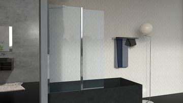 Adjustable bathscreen with fixed element by INDA®
