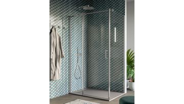 CLAIRE DESIGN-Pivot door with fixed element by INDA®