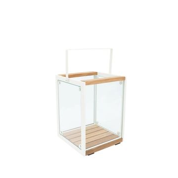 Oslo White Lantern by Indian Ocean