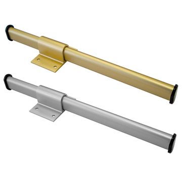Schrankhaken Aluminium Ovalrohr | 230 & 350 mm | Gold & Silber by Iserlohner Haken