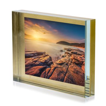 I Ricordi cornice decoro foglia oro 20×15 cm by Ivv