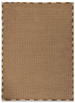 Nomadic Threads ADAZ-01, Wood Brown/Light Peach by Jaipur Rugs